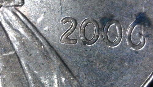 2006-P-Lincoln-Memorial-Cent-With-Nice-Column-Bar-DDR-To-The-Right